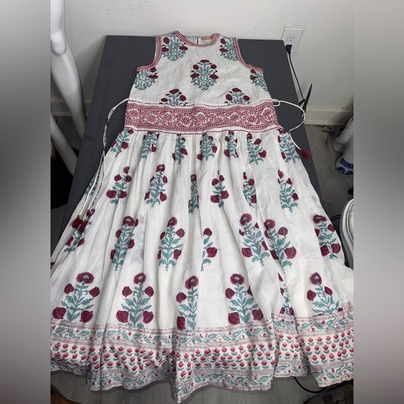 Oliphant Sleeveless Piped Maxi- Napa Red Tuckernuck - Picture 3 of 8